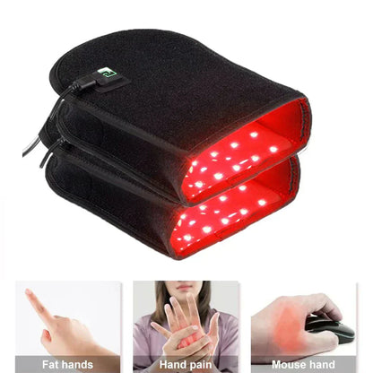 Rote Lichttherapie-Handschuh zur Linderung von Gelenkschmerzen