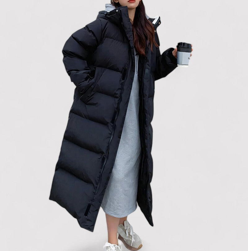 Women's Fluffy Puffer Jacket | Long