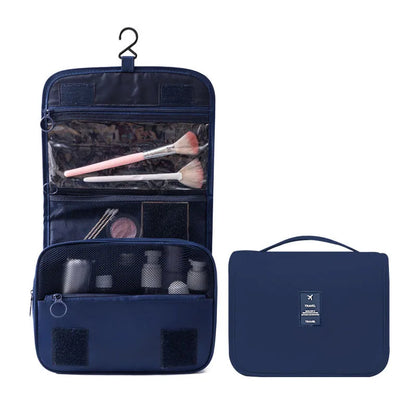 Kompakte Reise-Toilettenartikel-Tasche | 6 Fächer & Feuchtigkeitsfach | Vielseitiges & Wasserabweisendes Polyester