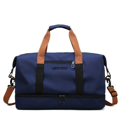 Fitness Reisetasche | Große Kapazität | Nass-Trocken-Trennung | Hand- und Schultertasche für Frauen