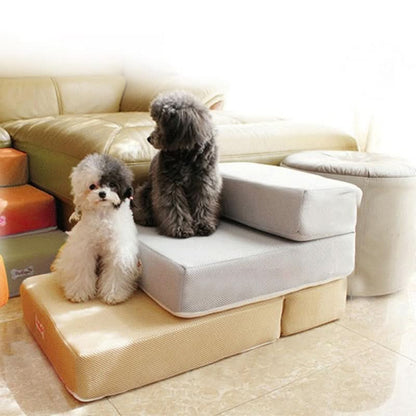 Premium Luxus Hundetreppe für sicheres Klettern auf Sofa & Bett