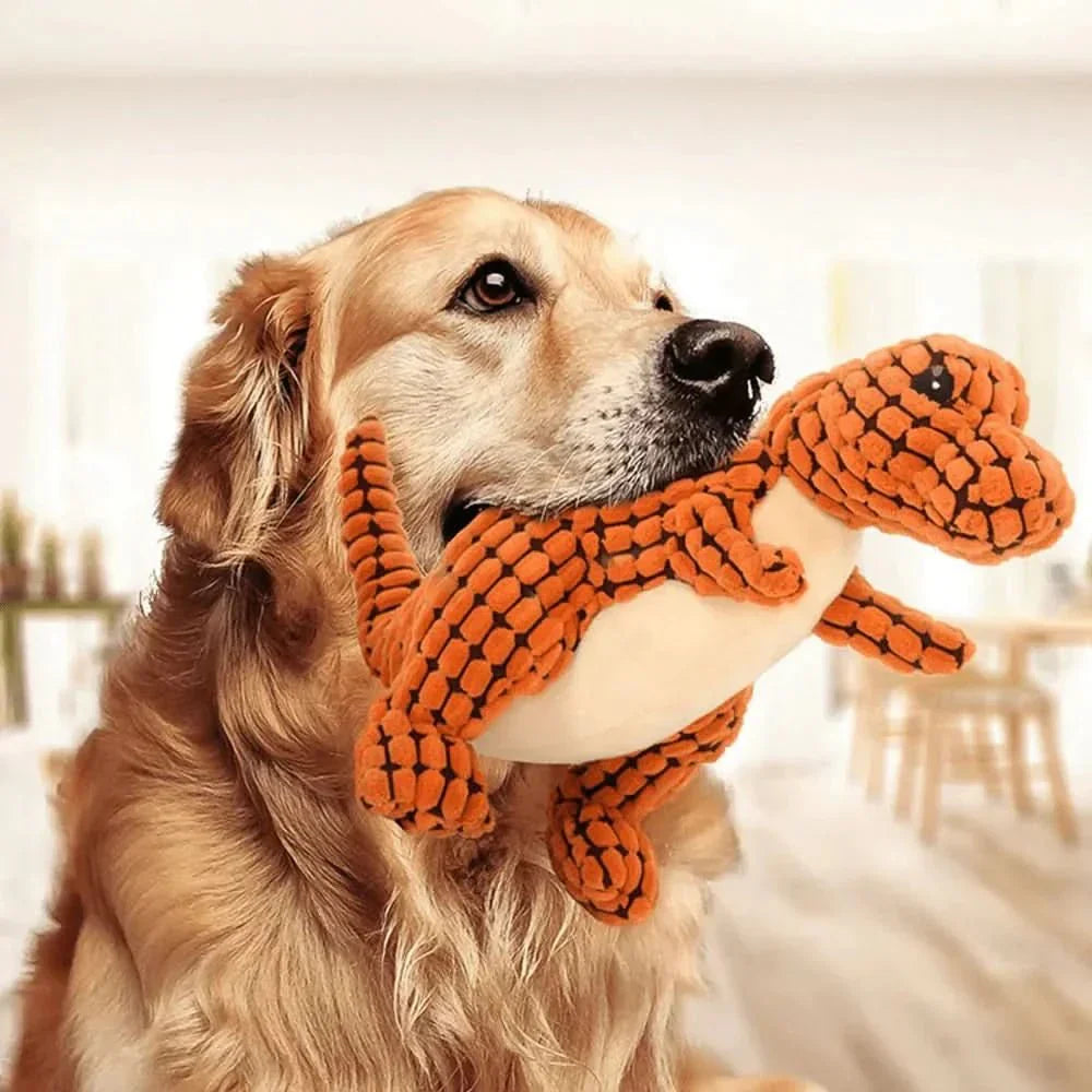 Unzerstörbares Dinosaurier-förmiges Hundespielzeug
