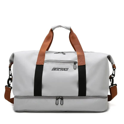 Fitness Reisetasche | Große Kapazität | Nass-Trocken-Trennung | Hand- und Schultertasche für Frauen