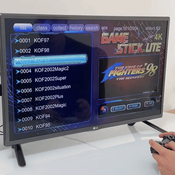 Retro-Spielkonsole 64GB mit 2 Controllern - Über 20.000 Spiele