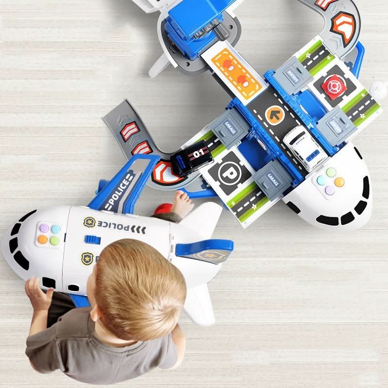 Abenteuer AirPlay Set mit Flugzeug & Fahrzeugen für kreative Kinder