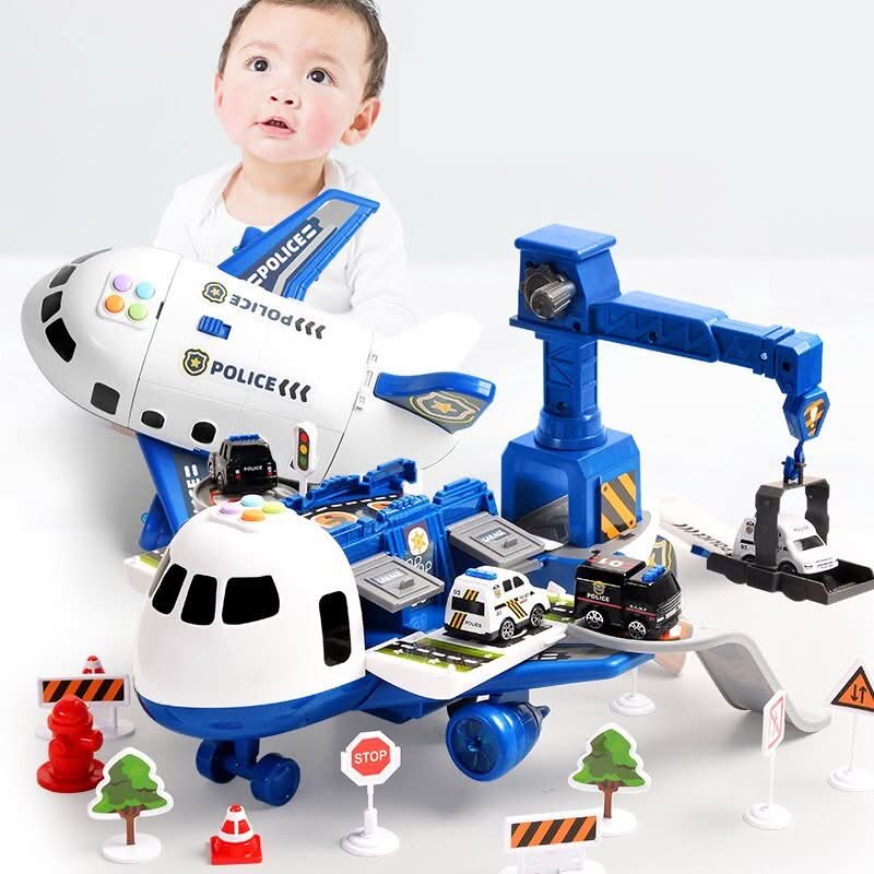 Abenteuer AirPlay Set mit Flugzeug & Fahrzeugen für kreative Kinder