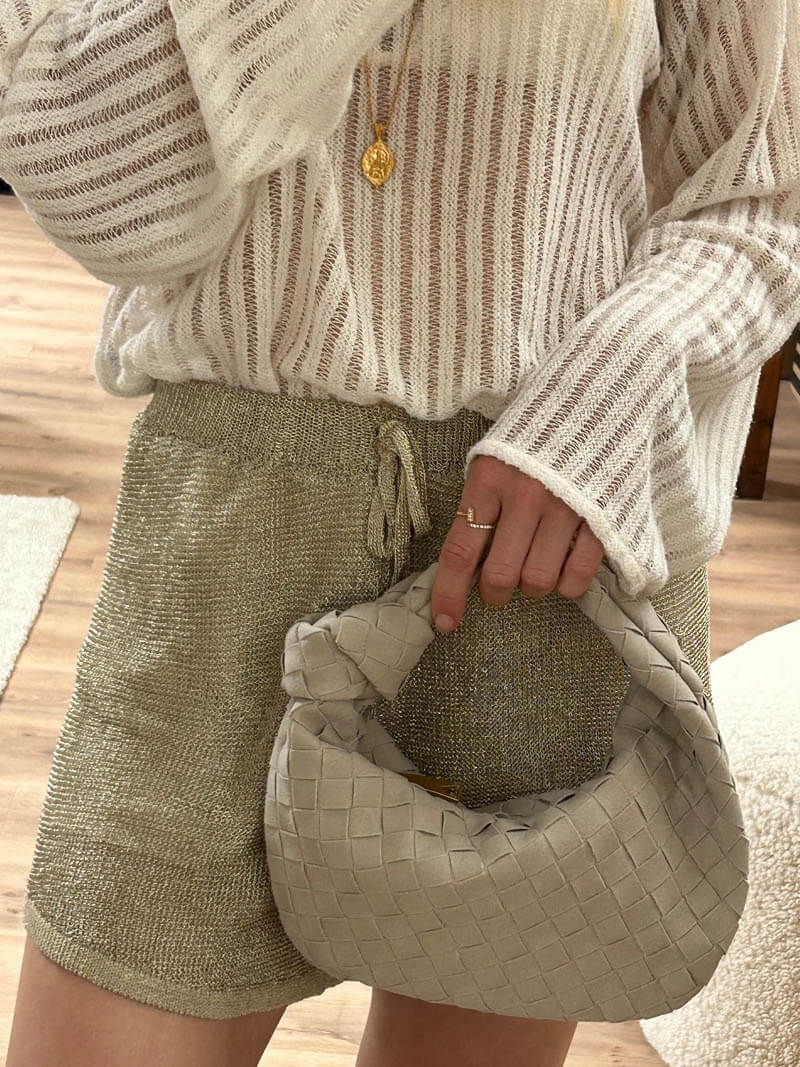 Damen Knotendesign Handtasche | Klein