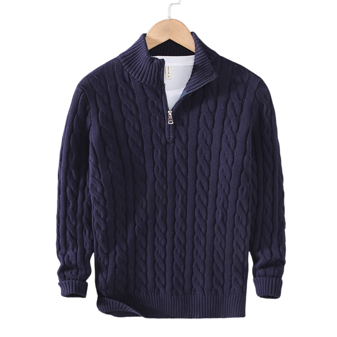 Men's High Collar Sweater | Mahua