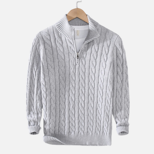 Men's High Collar Sweater | Mahua