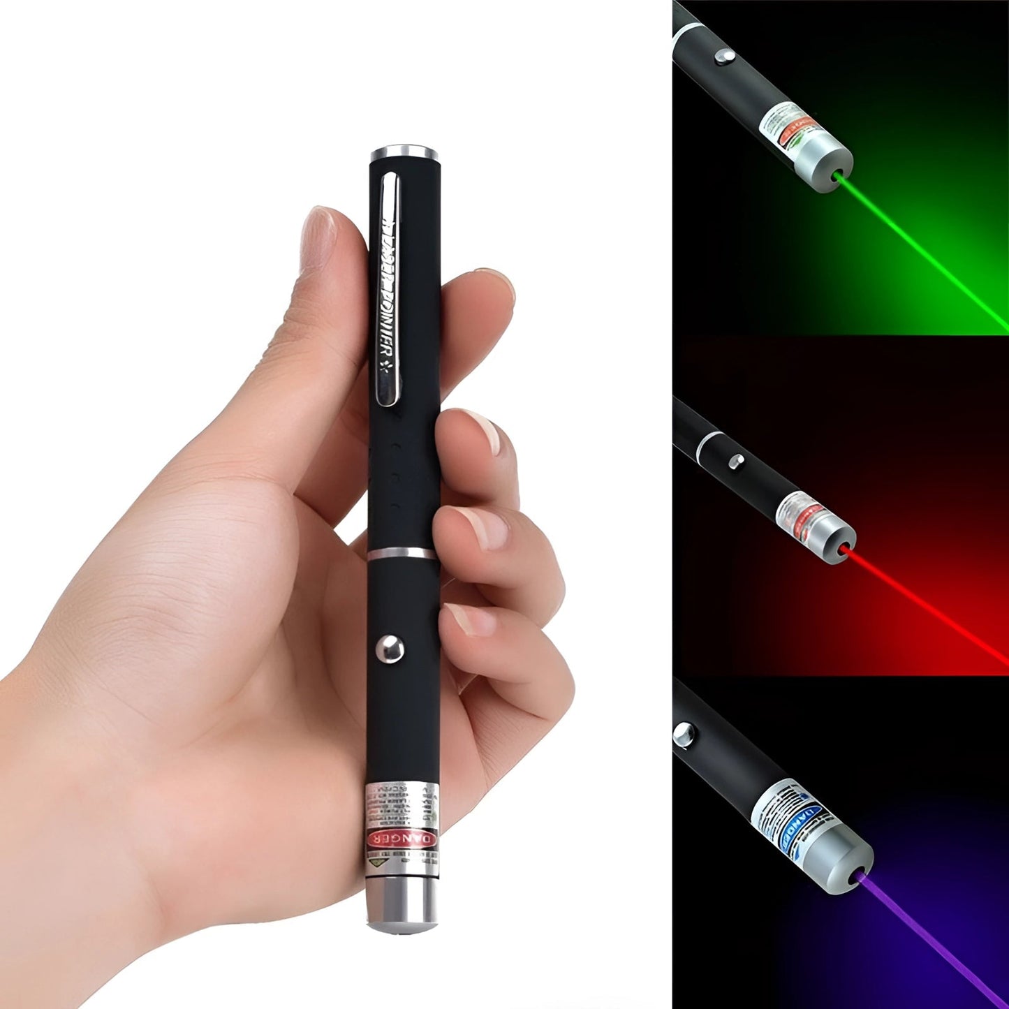 Multifarbiger Laserpointer mit einstellbarem Fokus