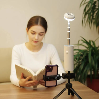 Camping-Teleskoplampe mit Magnetfuß & flexibler Beleuchtung