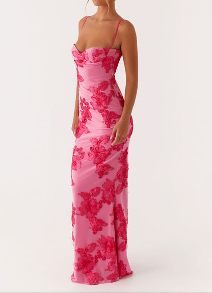 Elisabetta Maxikleid - Pink