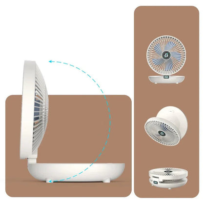 Tragbarer USB-Ventilator mit 3 Geschwindigkeitsstufen, faltbares und kompaktes Design