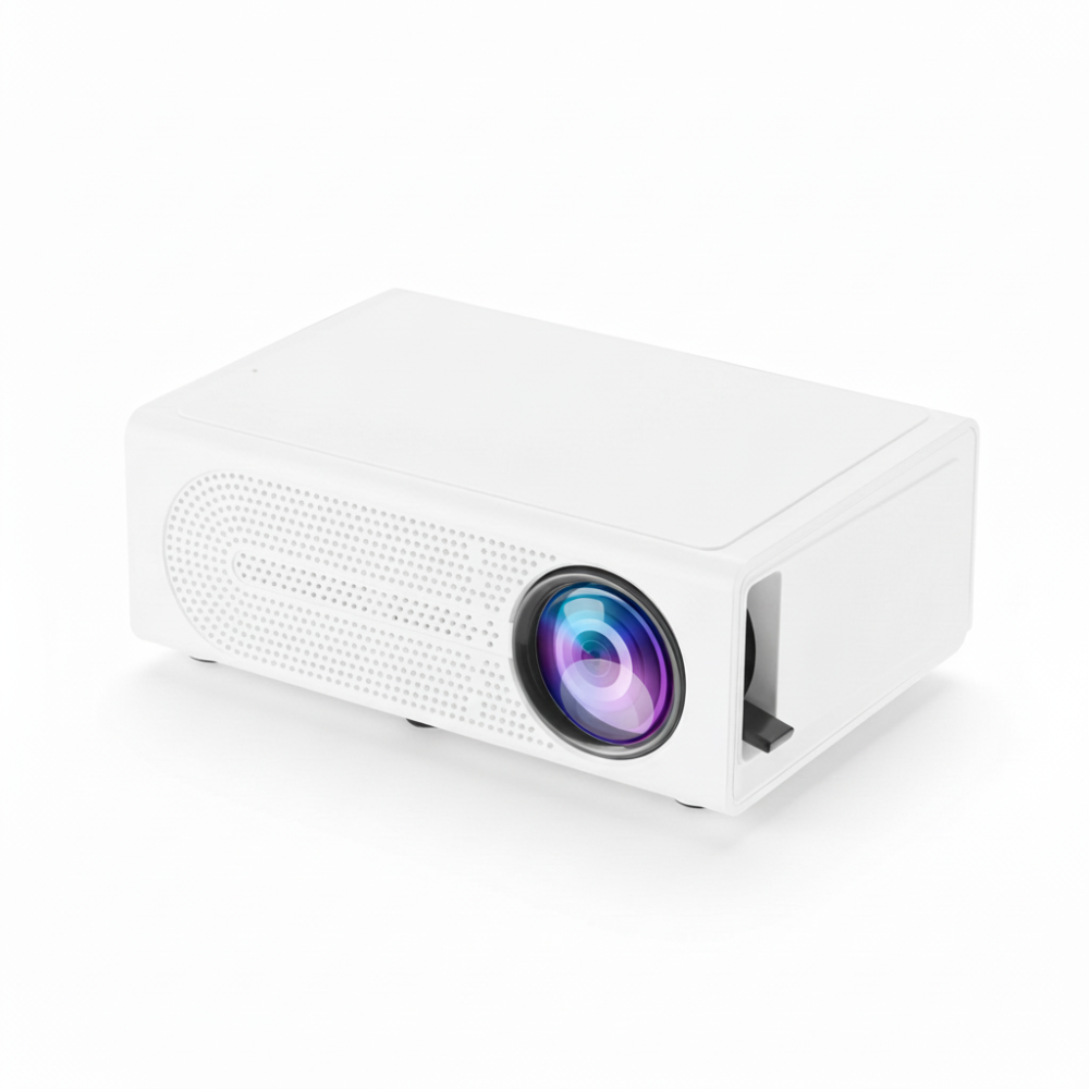 Hochintensiver Mini-Projektor 3000 Lumen – Kompakt, HDTV- & USB-kompatibel, perfekt für Heimkino & Außeneinsatz!