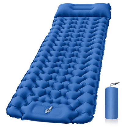 Aufblasbare Campingmatratze mit Fußpumpe & Ergonomischem Design