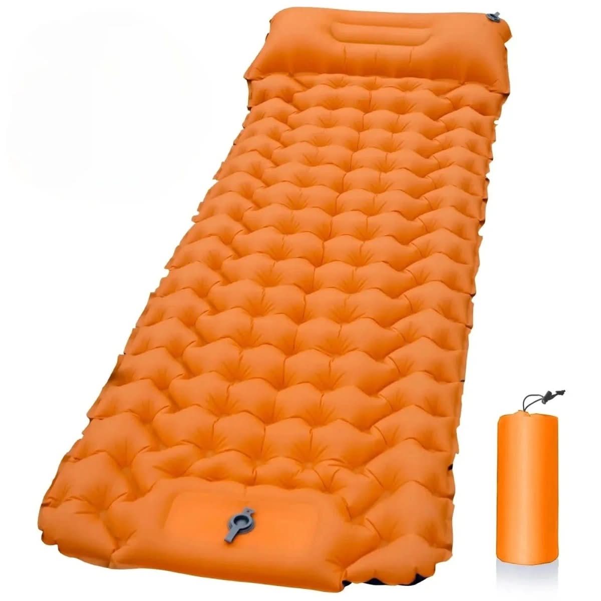 Aufblasbare Campingmatratze mit Fußpumpe & Ergonomischem Design