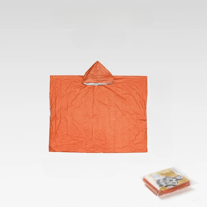 Wiederverwendbarer Notfall-Regenponcho mit Kapuze für Outdoor-Schutz