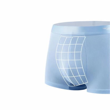 Herren Eis-Seide Boxershorts – Nahtlos, weich & atmungsaktiv | Set von 4