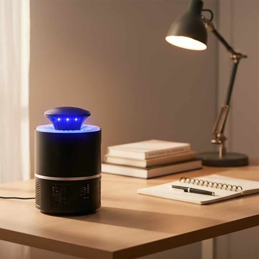 Stille UV-Moskito-Lampe mit USB und Anti-Schock-System