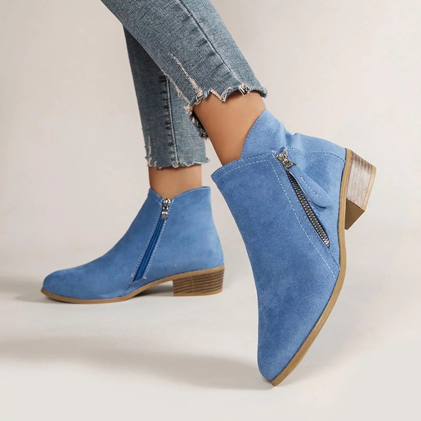 Damen Bequeme Stiefeletten | Reißverschluss