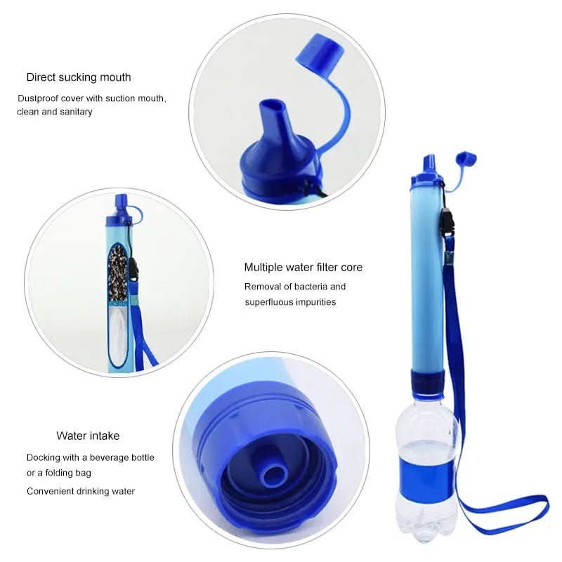 Portabler Wasserfilter – 4-Stufen-Filterungssystem für Notfälle und Outdoor-Abenteuer