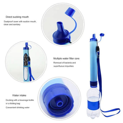 Portabler Wasserfilter – 4-Stufen-Filterungssystem für Notfälle und Outdoor-Abenteuer