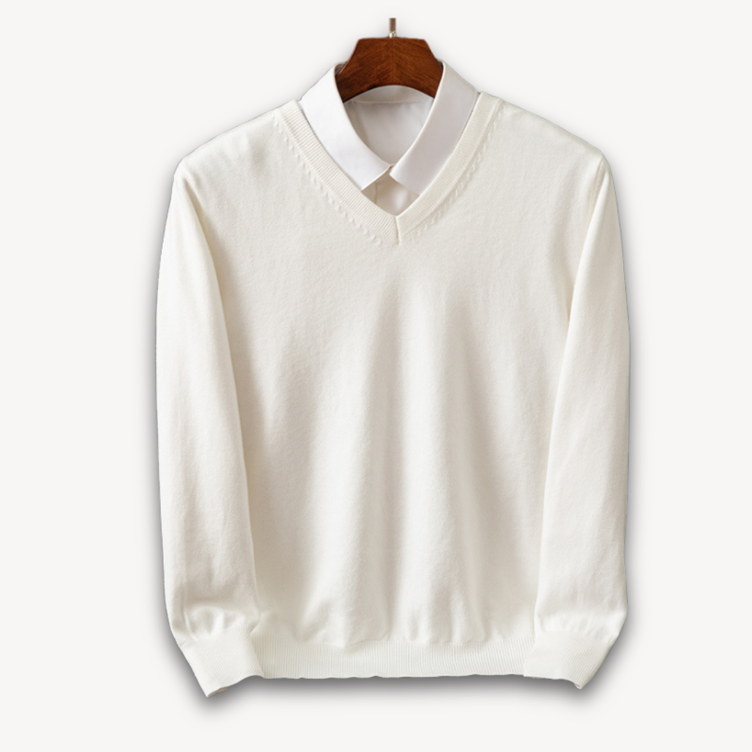 Men's V-Neck Sweater | Soft & Lightweight