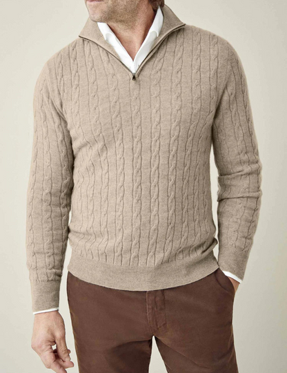 Men's Zipper Sweater | Soft