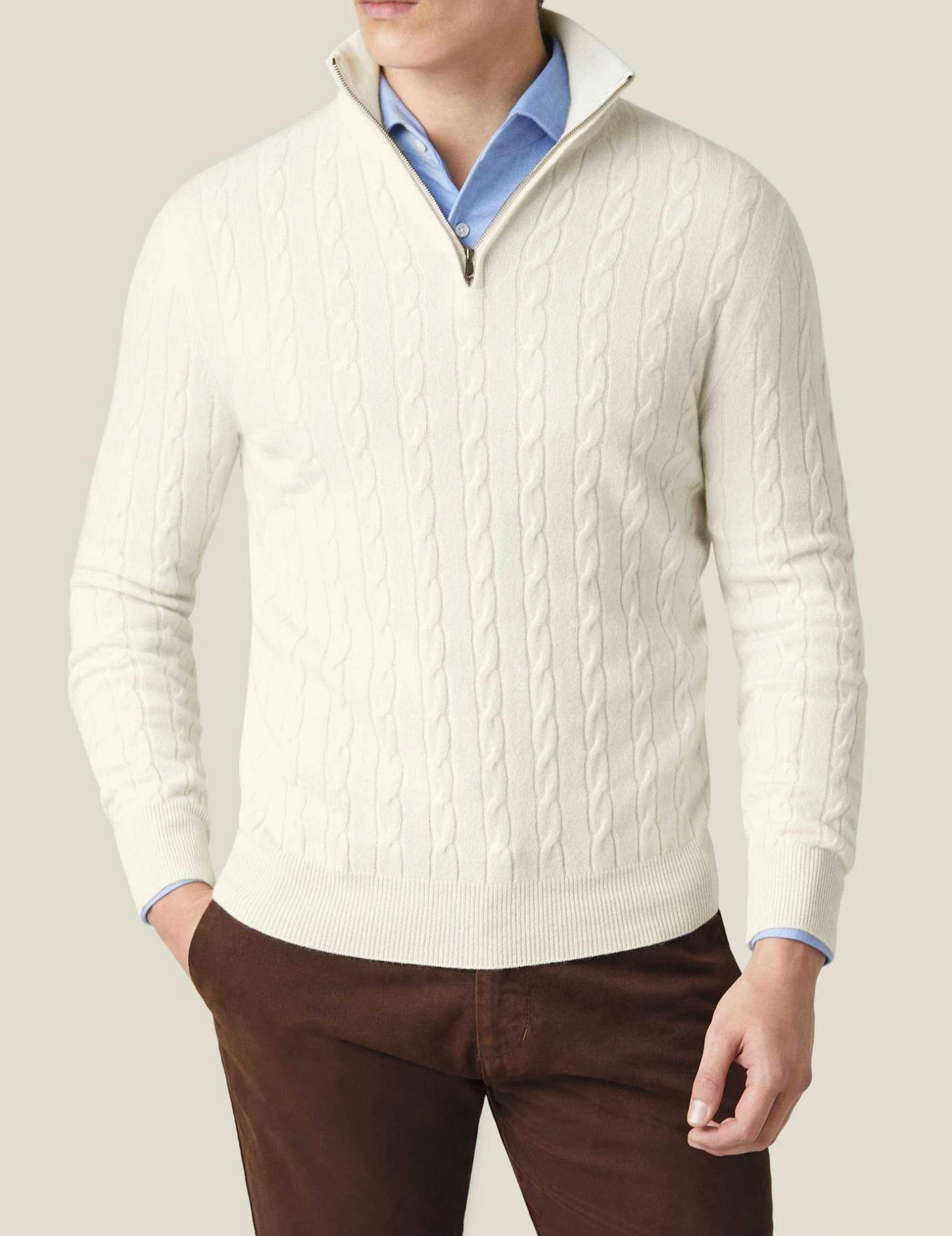 Men's Zipper Sweater | Soft