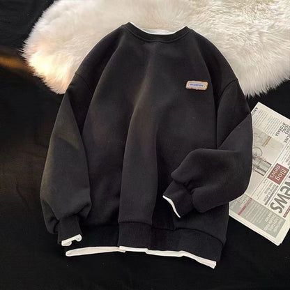 Damen Sweatshirt mit Rundhalsausschnitt und Langarm – Derna