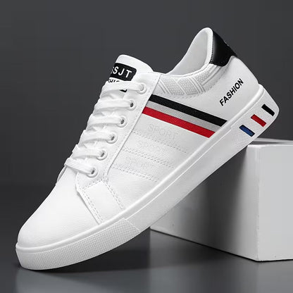 Herren Low-Top Weiße Sneakers | Schnürschuhe