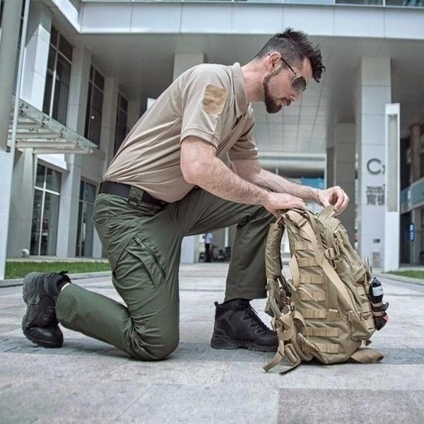 Herren Dehnbare Cargohose | Lang
