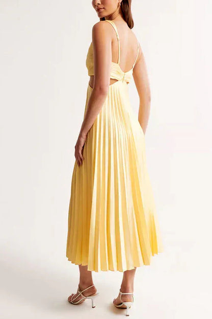 Damen Party Festliches Kleid | Plissee