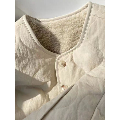 Wendbare Gesteppt Jacke mit Fleecefutter für Damen – Oria
