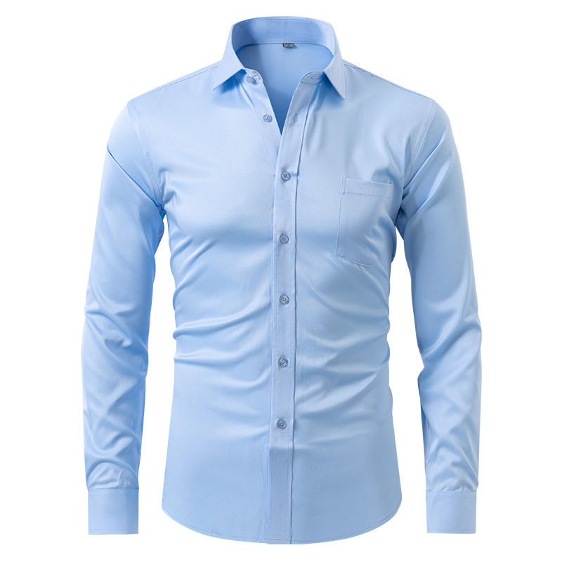Herren Faltenfreies Hemd | Langarm
