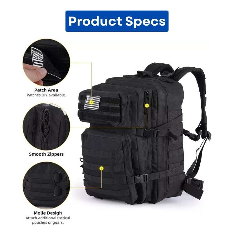 Vielseitiger Survival-Rucksack 30L/50L