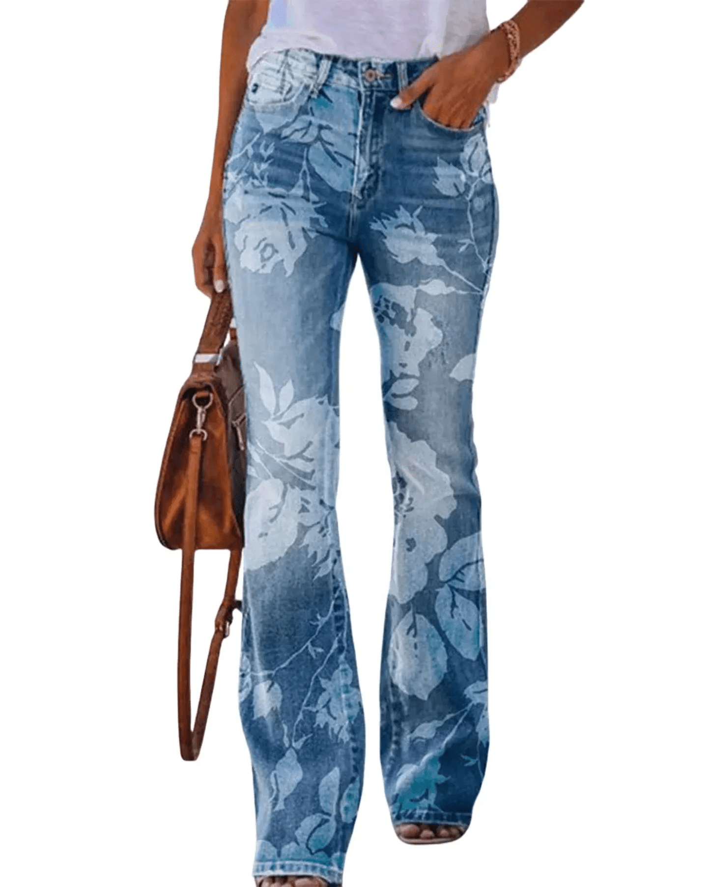 Women's Floral Jeans | Tight