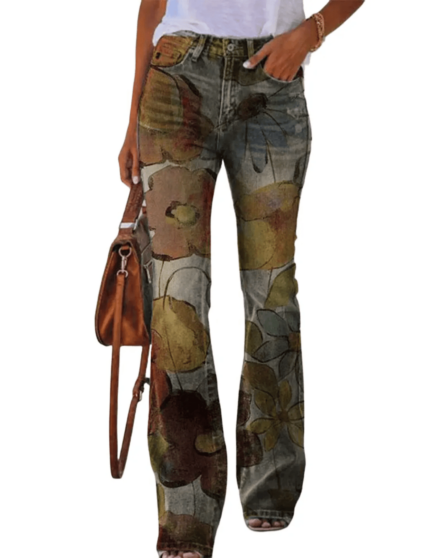 Women's Floral Jeans | Tight