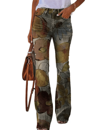Women's Floral Jeans | Tight
