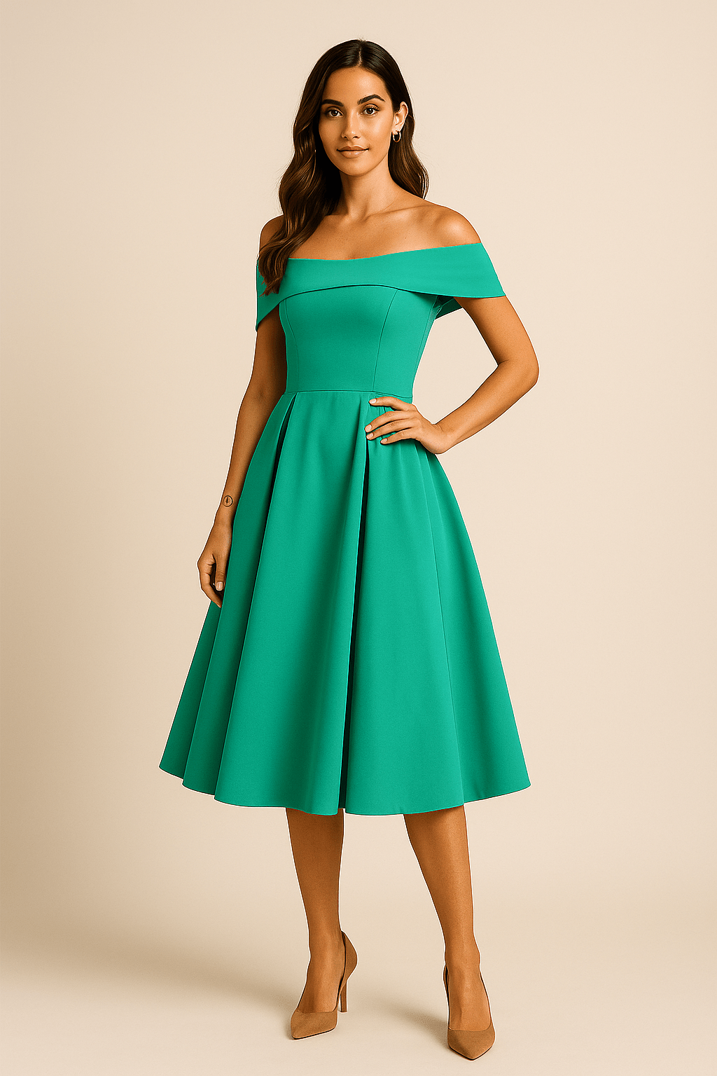 Party Off-Shoulder Dress | A-Line