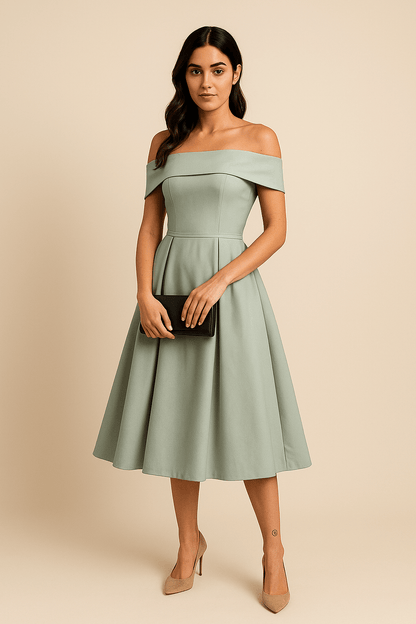 Party Off-Shoulder Dress | A-Line