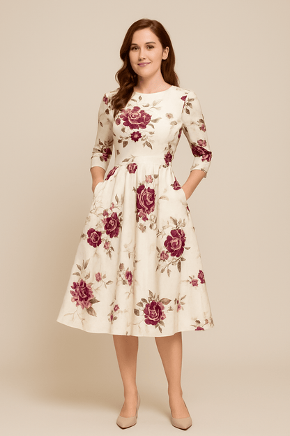 Party A-Line Dress | Floral Print