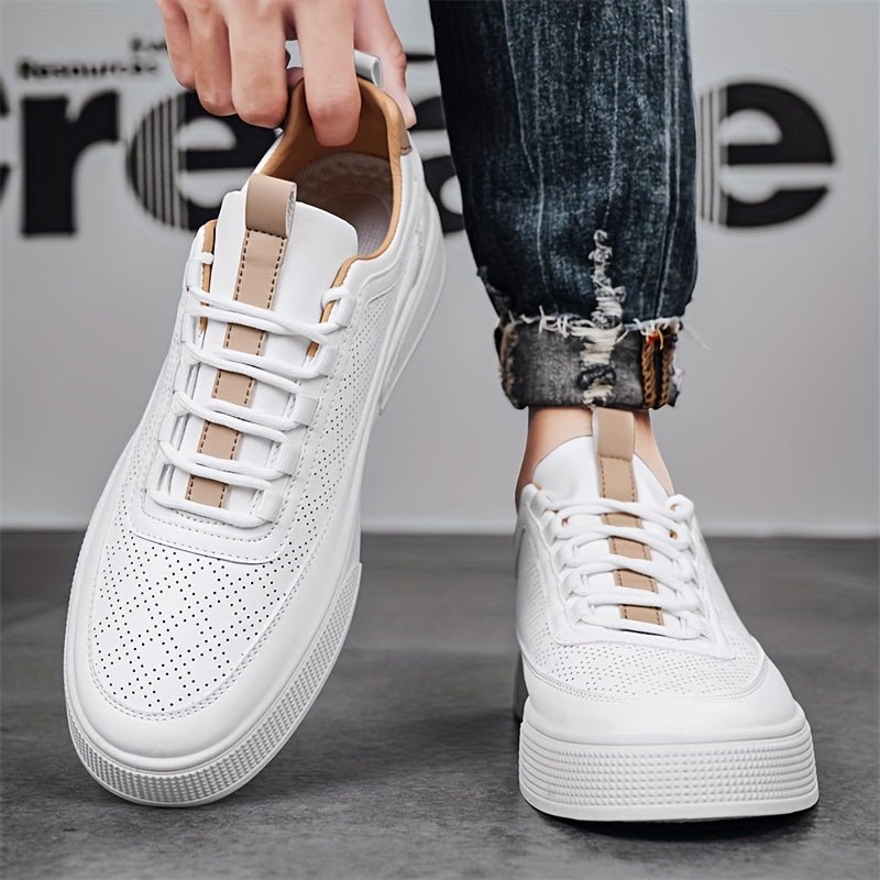 Men's Leather Sneakers Trainers | Breathable