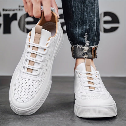Men's Leather Sneakers Trainers | Breathable