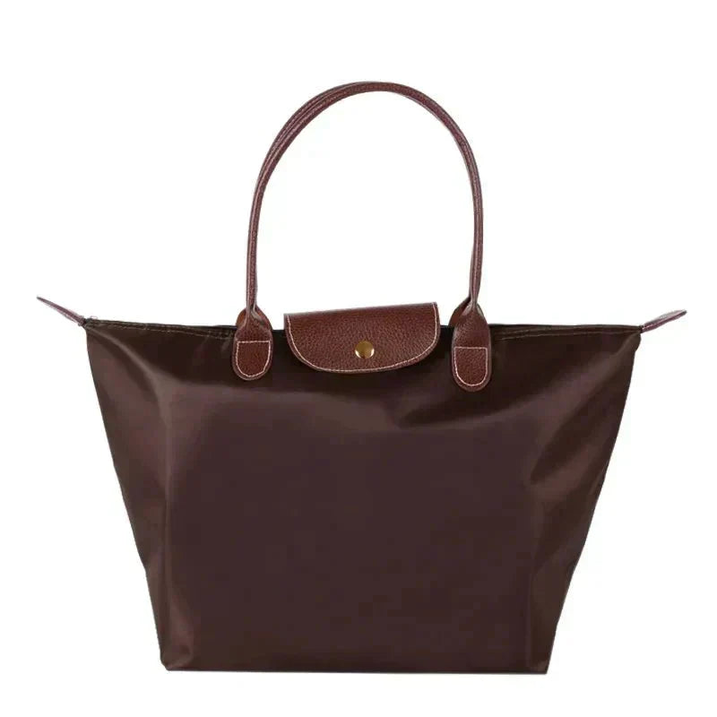 Damen Schultertasche Handtasche | Knopfverschluss