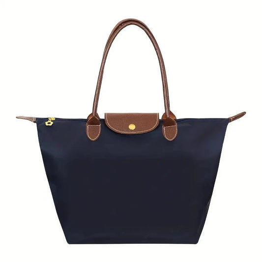 Damen Schultertasche Handtasche | Knopfverschluss
