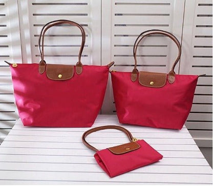 Damen Schultertasche Handtasche | Knopfverschluss