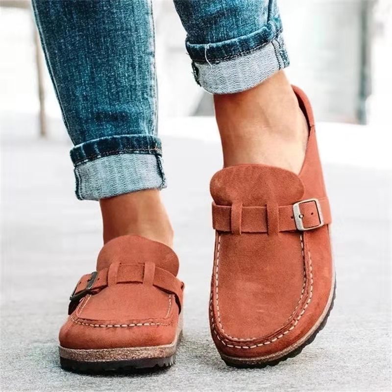 Women's Mule Slippers | Buckle Strap
