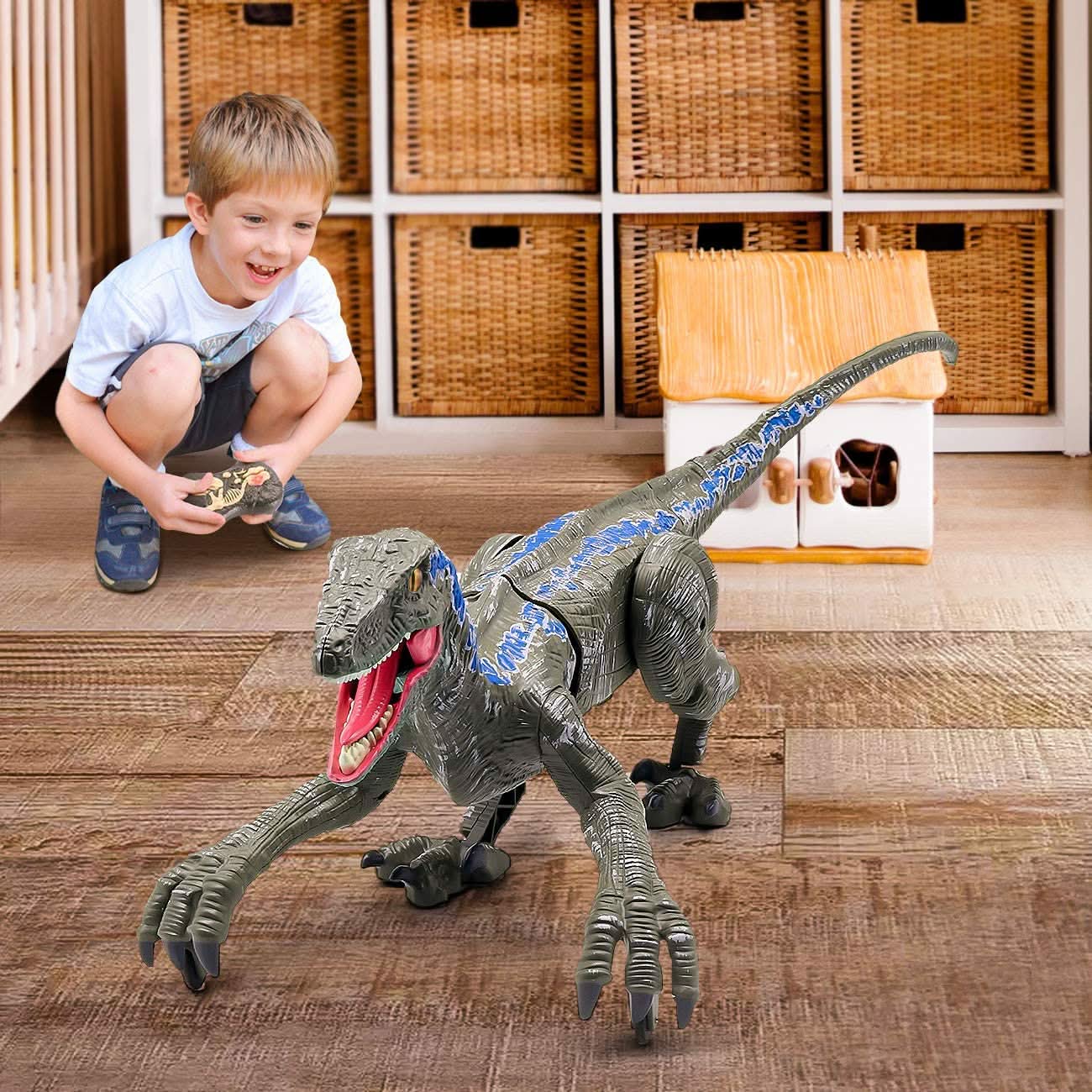 Interaktives Dinosaurier-Spielzeug mit Licht & Sound für prähistorischen Spaß