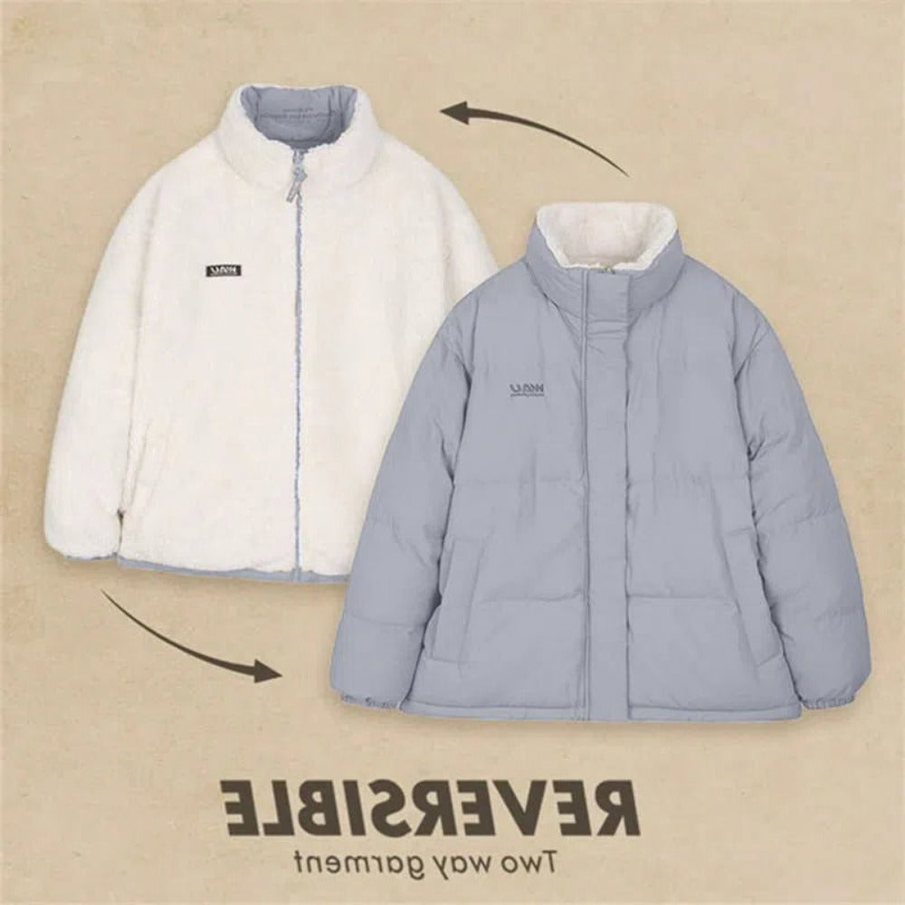 Wendbare Steppjacke Zweitseitiger Mantel für Damen – Milena